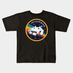 Invaders Videogame Space Patch ✅ Kids T-Shirt